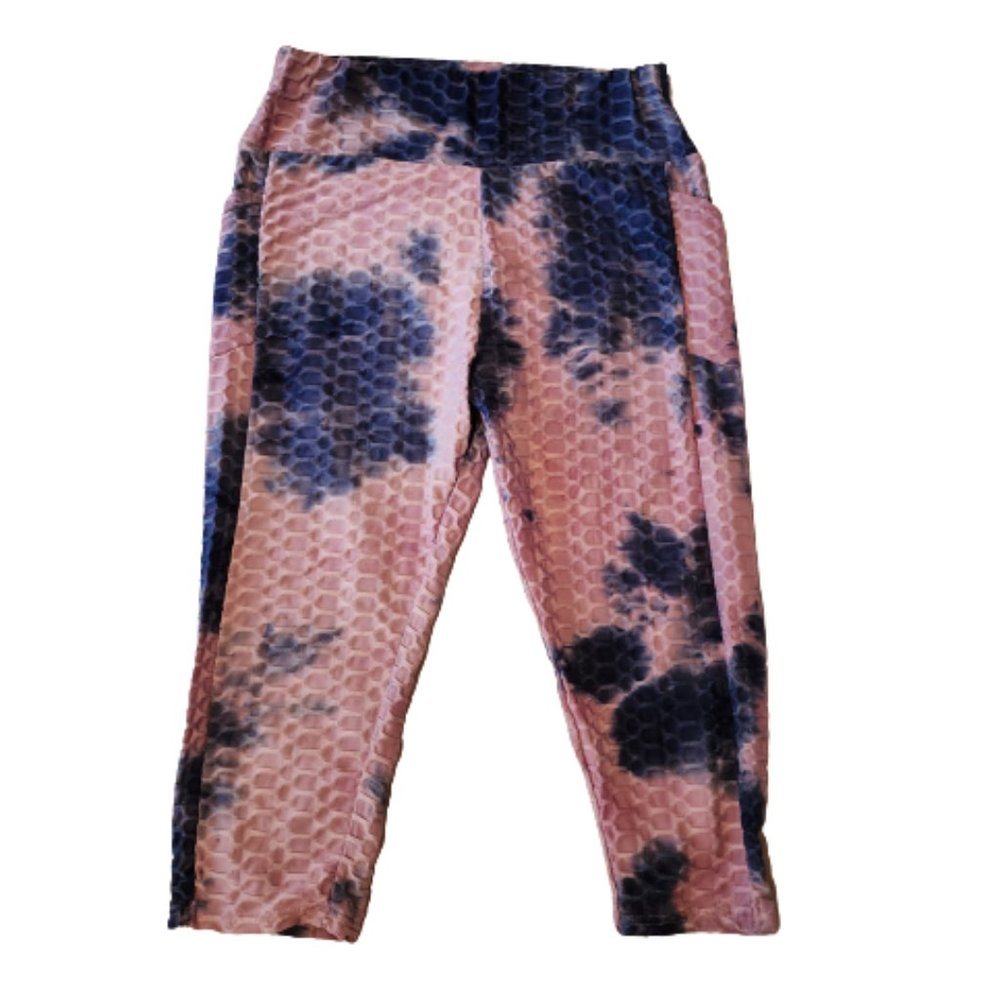 O to S Women's Ruched capri leggings - EUC